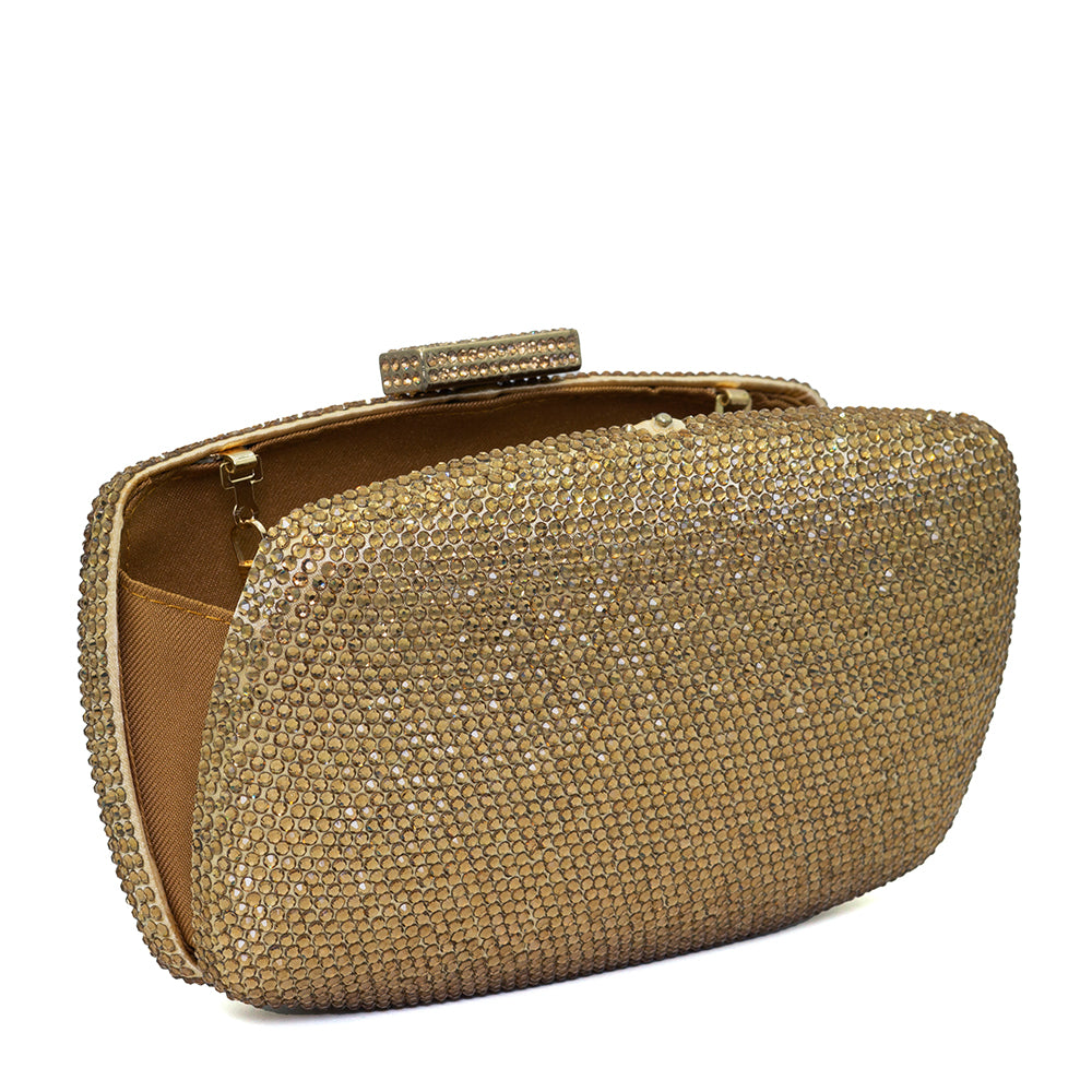 Sparkle Oval Rectangle Stone Clutch – 131