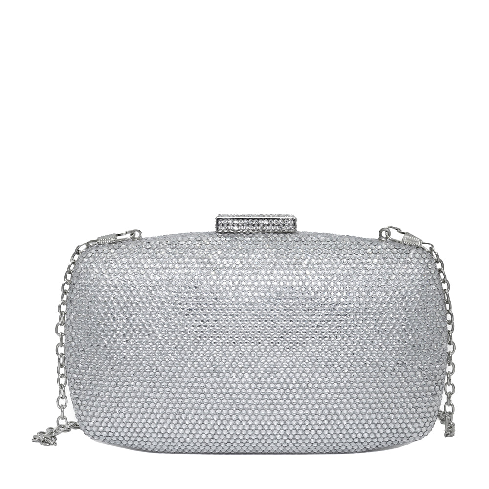 Sparkle Oval Rectangle Stone Clutch – 131