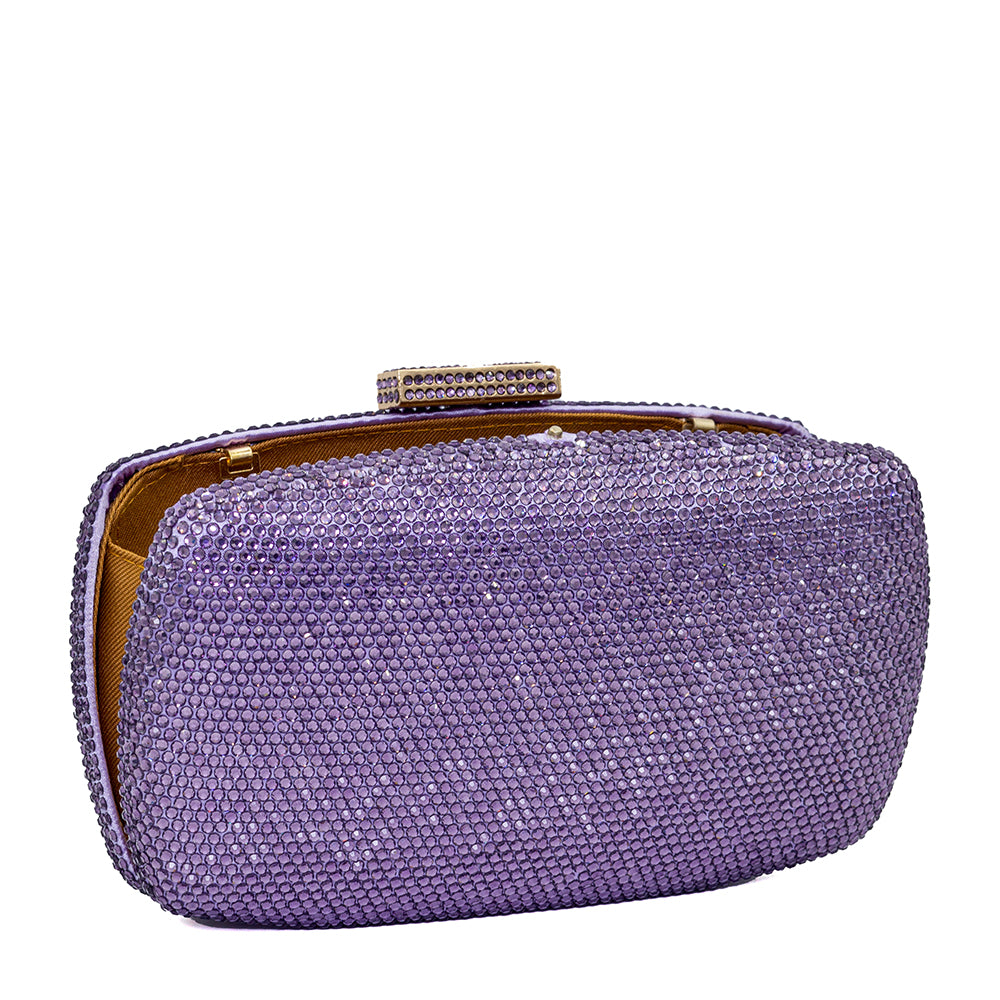 Sparkle Oval Rectangle Stone Clutch – 131