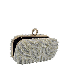 Pearl Beaded Clutch - 234