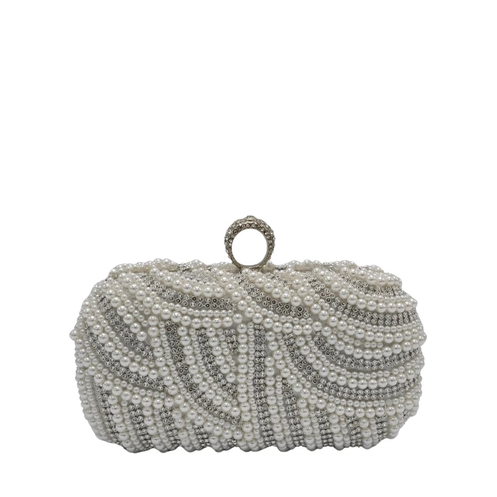 Pearl Beaded Clutch - 234