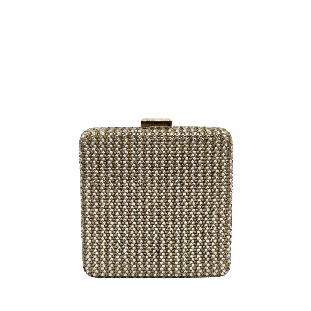 Sparkle Small Square Stone Clutch – 809